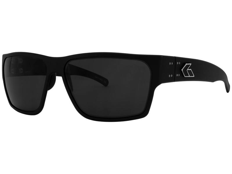 Gatorz Delta Sunglasses Polarized / Smoke Polarized / Black Cerakote w/Silver Logo